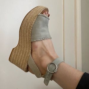 Denim Espadrille Wedge By Dolce Vita